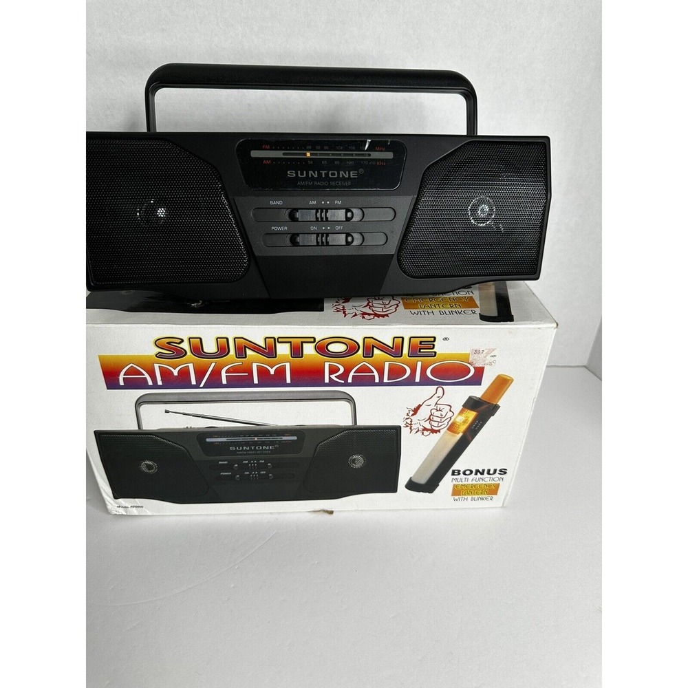 Vintage Suntone mini‎ boom box am/fm Radio model RR5600